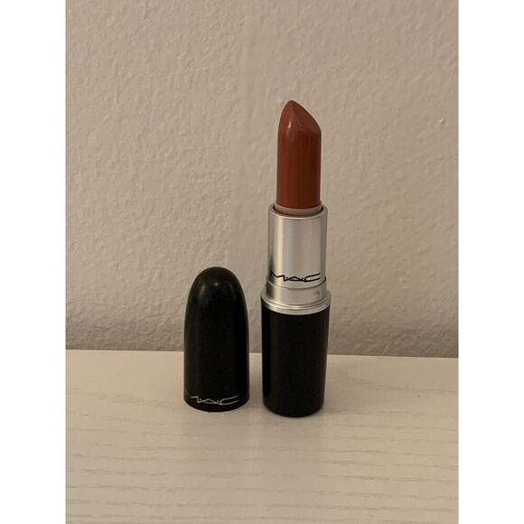 MAC Amplified Crème Lipstick - 128 SMOKED ALMOND - .1oz./3g  *USED* Pink Nude - Picture 6 of 15